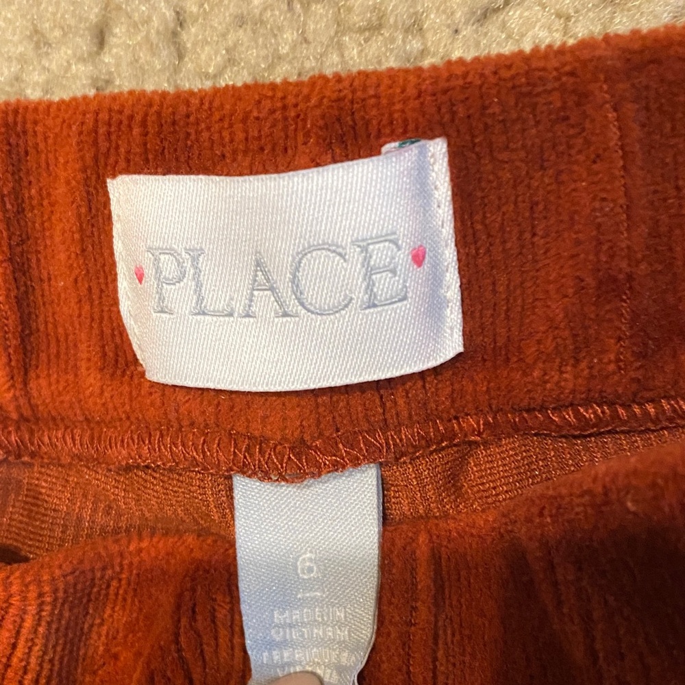 Place Kids Burnt Orange Casual flare Corduroy Pants - Picture 2 of 5